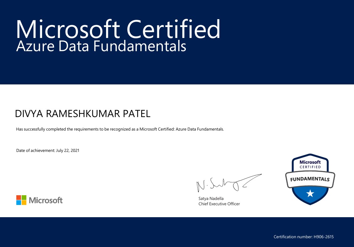 Microsoft Azure Data Fundamentals